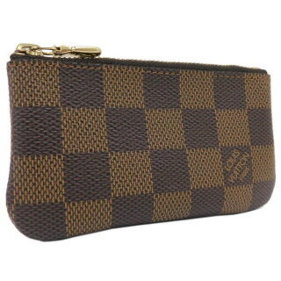 Louis Vuitton Pochette Brown Canvas Damier Leather Bag - Picture 1 of 8